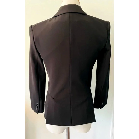 Veronica Beard Core Schoolboy $645 Scuba Blazer Dickey Jacket Fitted Black Sz 2 - Picture 7 of 16